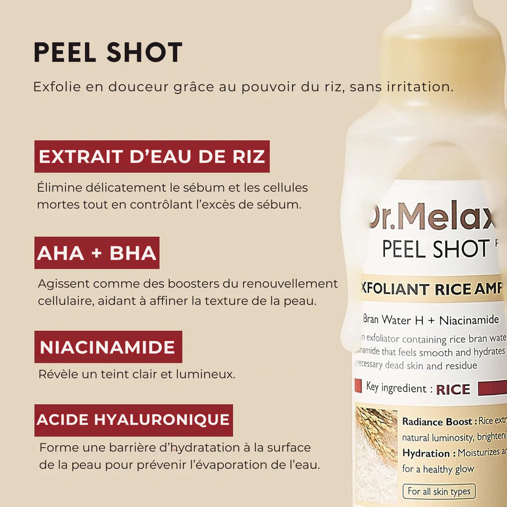 Dr.Melaxin PEEL SHOT BLANC – Sérum Exfoliant & Pureté